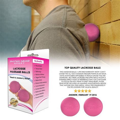 Buy Lacrosse Balls - Foot Massage Ball, Deep Tissue Myofascial Release ...
