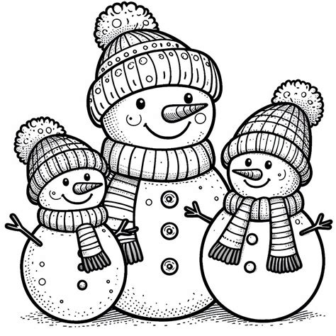 Snowman Coloring Pages ⛄: 56 Free Printable Sheets