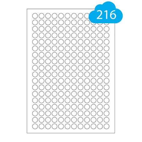 Etiquetas Redondas, Circular A4 Jato de Tinta e | Ubuy India