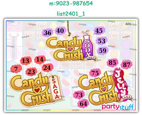 kukuba primary | Tambola Housie | Candy Crush Designs