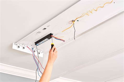 Replacing Fluorescent Fixture How To Replace The Ballast In A