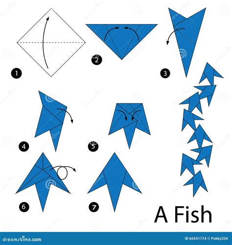 Image result for Origami Fish Steps