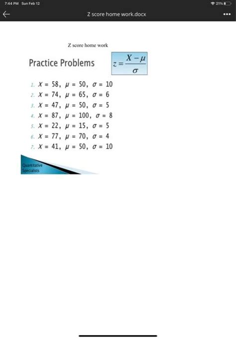 Z-Score Problem 的图像结果