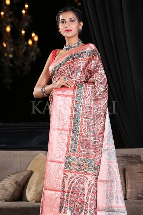 Buy Melon Orange Banarasi Patola Saree online-Karagiri