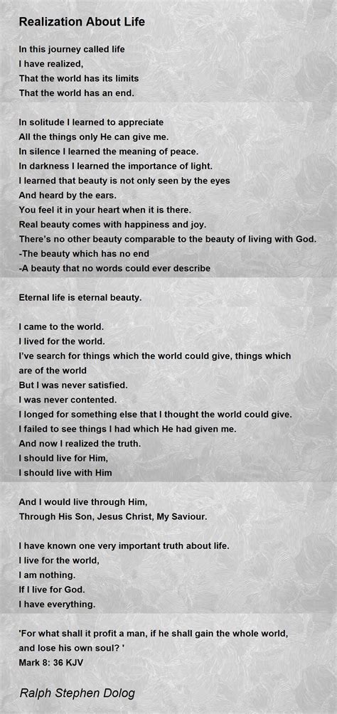 Spoken Word Poems About Life