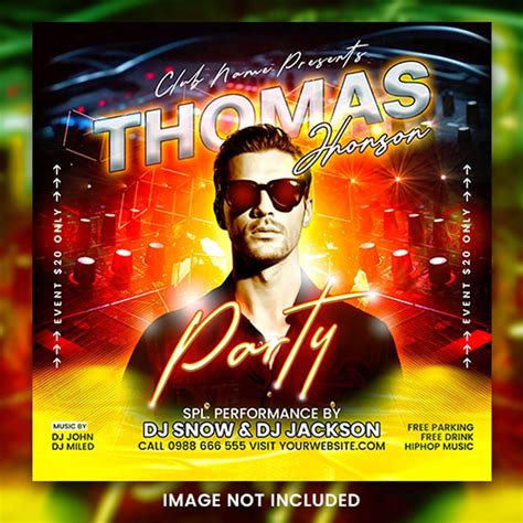 Page 2 | Club party flyer design template Images - Free Download on Freepik