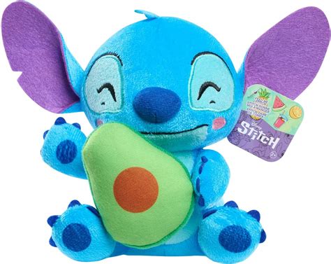 Disney Stitch Small 7-inch Plush Stuffed Animal, Stitch with Avocado ...