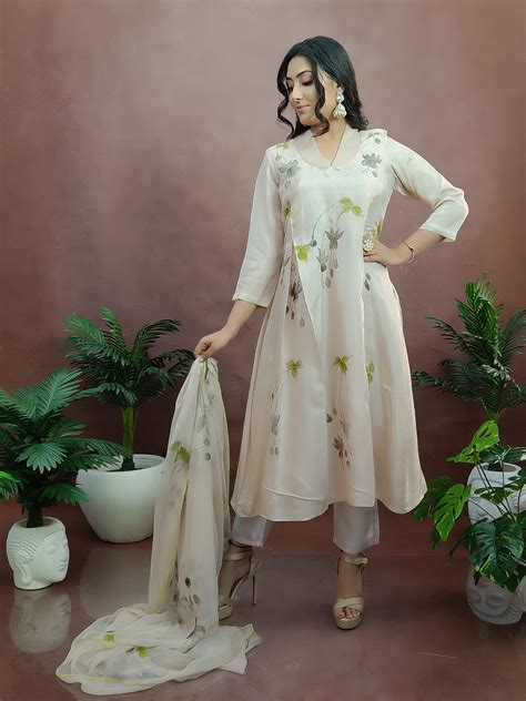 HAND-PAINTED A-LINE SUIT SET FOR WOMENgdfgdfgerterterterterterterterter ...