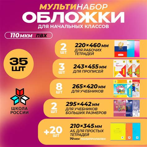 Обложки для учебников начальных классов и рабочих тетрадей по программе ...