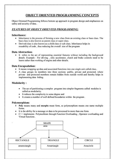 SOLUTION: Computer science handwritten notes basic concept of OPP ...