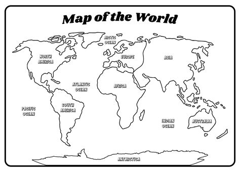 Free Printable World Map 的图像结果