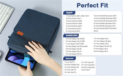 ProElite Tablet sleeve Bag 9-11inch for iPad 10.2/10.9/Pro 11/Samsung ...