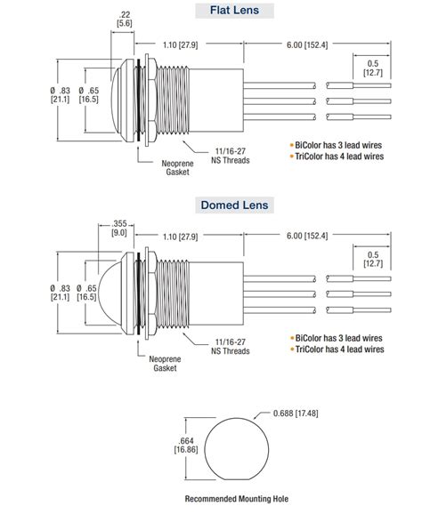 657 Series Bi- & Tri-Color LED Indicators - Dialight | Mouser
