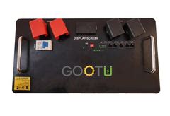 Gootu Solar Inverter Battery System, Black, Heavy Duty Lithium LFP, Di ...