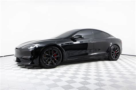 Used 2023 Tesla Model S Plaid! 21in Factory Wheels! Black on Black! For Sale (Sold) | Chicago ...