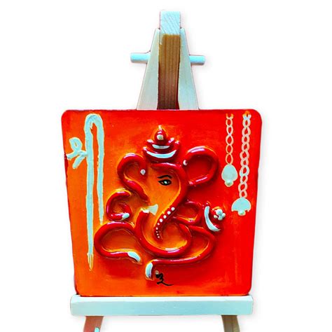Ganesh Mural Fridge Magnet/Table Top with Easel Stand (set of 2) – Mytr