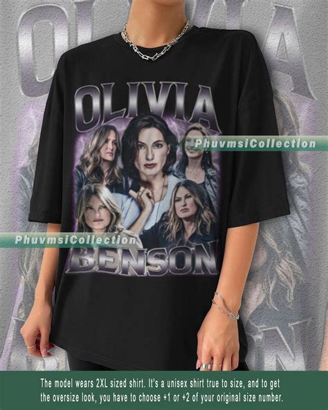 Olivia Benson Shirt Characater Movie Mariska Hargitay Vintage Bootleg Olivia Benson T-shirt ...