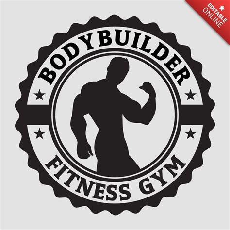 Bodybuilder Gym Logo 的图像结果