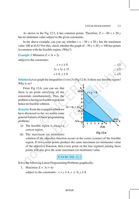 Linear Programming - NCERT Book of Class 12 Mathematics Part II