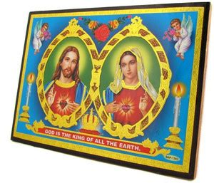 Sacred Heart of Jesus | The Immaculate Heart Poster Paper Print - Art ...