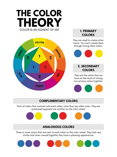Color Theory Worksheets For Middle School