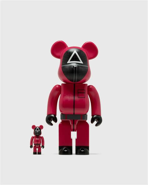 Medicom Bearbrick 400% Squid Game Soldier 2 Pack Red Toys Medicom