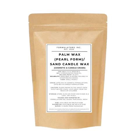 Palm Wax (Pearl Form) / Sand Candle Wax (Cosmetic & Candle Grade ...
