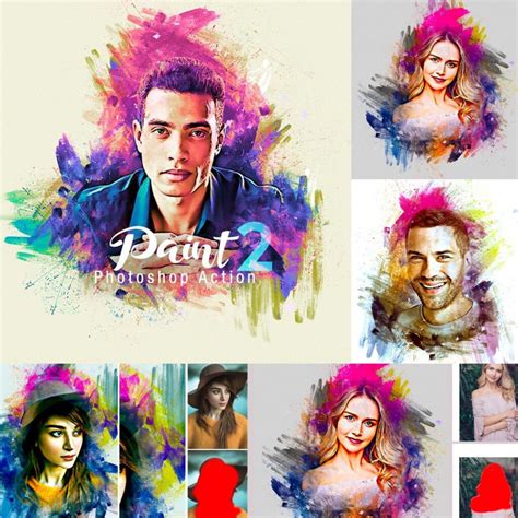 Paint Photoshop Action - MasterBundles