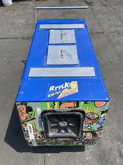 Buy Vendor Ice Cream Push Cart w/ Graphics Brisk Iced Tea Mango Artist ...