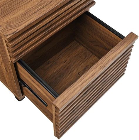 Modway EEI-5704-WAL Render Wood File Cabinet, Walnut India | Ubuy