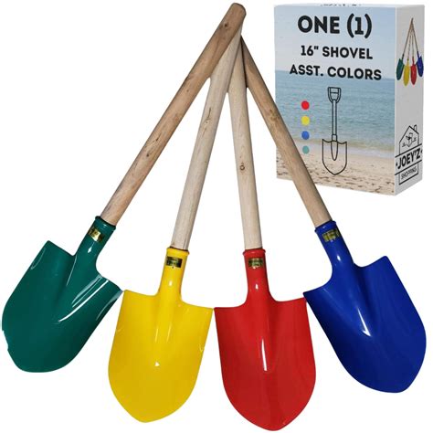 Single 16 Heavy Duty Wooden Kids Shovel Beach Shovel Plastic ...