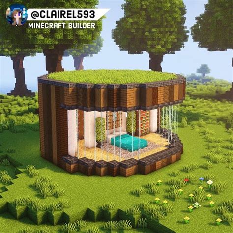 Image result for Simple Minecraft House Back Yard