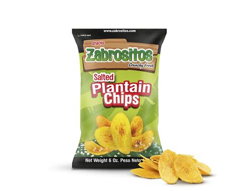 Amazon.com: Zabrositos Plantain Chips | Healthy Crunchy Daily Snack ...