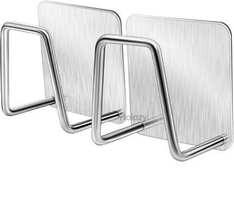 Rolozy 2pcs Self Adhesive Stainless Steel Sink Sponge Holder Waterproof ...