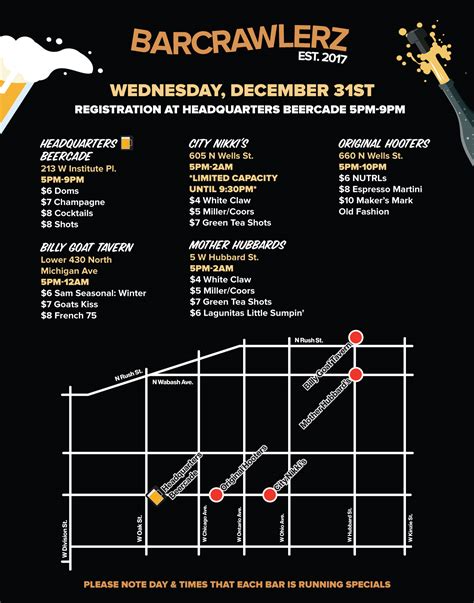 Crawl 'Til The Ball Falls: NYE Bar Crawl 2026 - Chicago