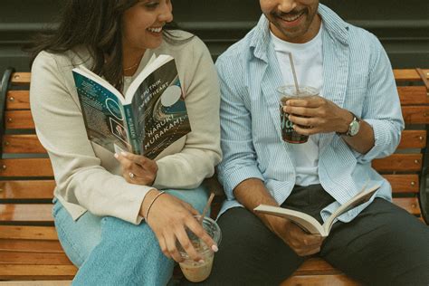 A Coffee Date at the Bookstore | Rupom + Mahbuba | karamccurdy.com