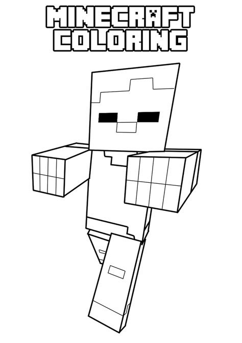 Minecraft Coloring Pages. Print Them For Free! 100 Pictures From the Game