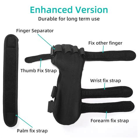 Buy Fanwer Stroke Resting Hand Splint - Night Immobilizer Wrist Finger ...