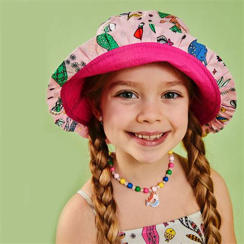 Accessorize London Mermaid Bucket Hat Pink ((3-6 years) - Accessorize India