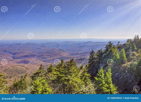 Grandfather Mountain in Linville, North Carolina Stock Image - Image of ...