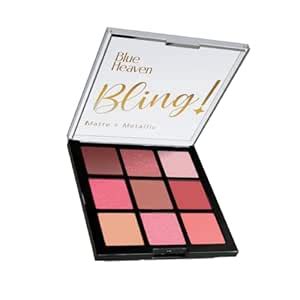 Buy Blue Heaven Bling 9 in 1 Eyeshadow Palette | Highly Pigmented and ...