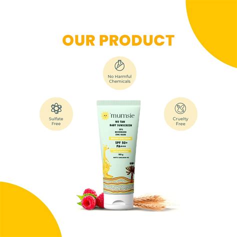 O'mumsie No Tan Baby Sunscreen | SPF 50 Protection | The Mom Store