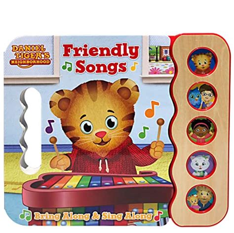 Buy Daniel Tiger Friendly Songs: Children's 5-Button Song Book - Sing ...