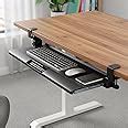 Amazon Basics Ergonomic Under-Desk Keyboard Tray | Slide-Out Design ...