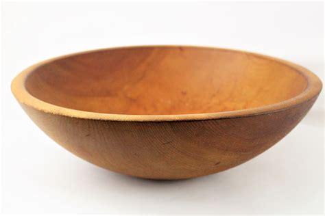 Vintage MUNISING Wood Dough Bowl Solid Maple