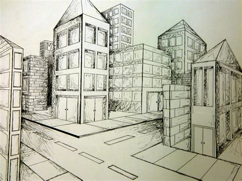 Image result for Two-Point Perspective View Drawing