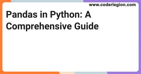 Panda Python Overview 的图像结果