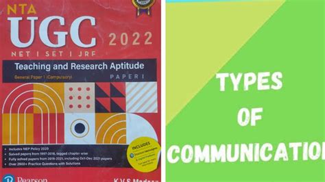 Image result for UGC Net First Paper Communication