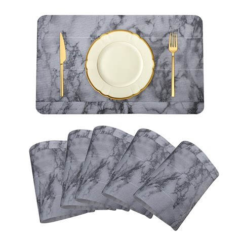 Buy Kuber Industries Placemat | PVC Anti-Slip Table Mat Set | Placemats ...