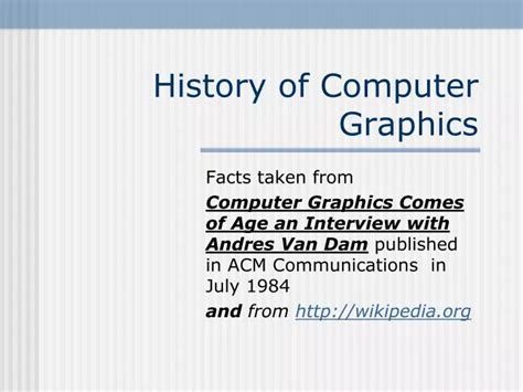 Image result for Computer Graphics History